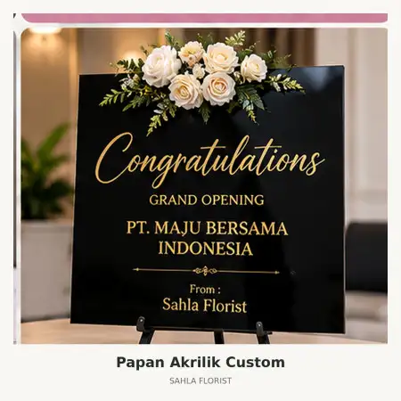 Papan Bunga Akrilik Kota Lama Semarang